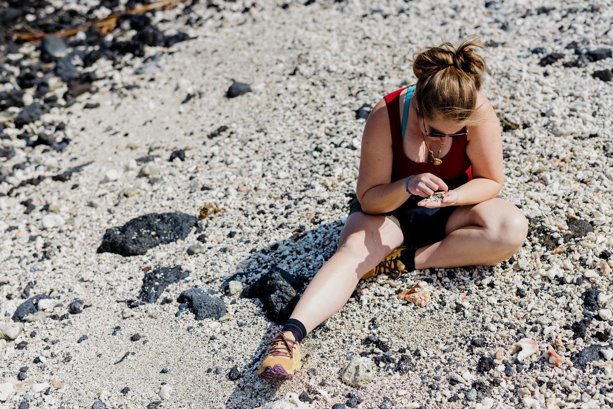 Frau am Strand
